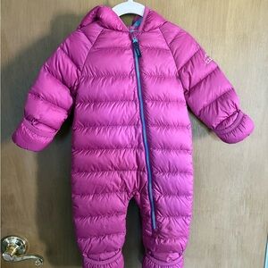 L.L. Bean Magenta infant down bunting